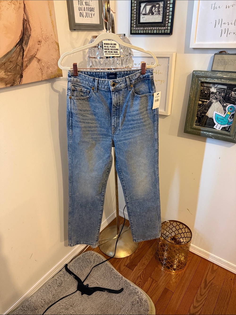 NWT Khaite Bryce Stretch Denim. Size 28